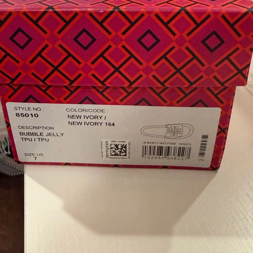 Tory Burch Ivory Bubble Slides - Picture 3 of 3